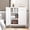 White, variant on Fumedo Metal Cabinet,Metal Locker Storage Cabinet with 2 Doors and Adjustable Shelves