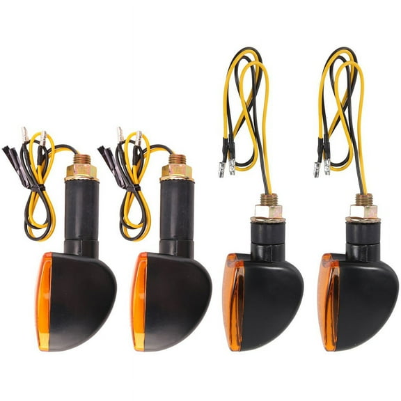 Universal 12V Motorcycle Turn Signal Indicator Light Front Back Flashing Halogen Light Blinker Flash Bike Lamp For