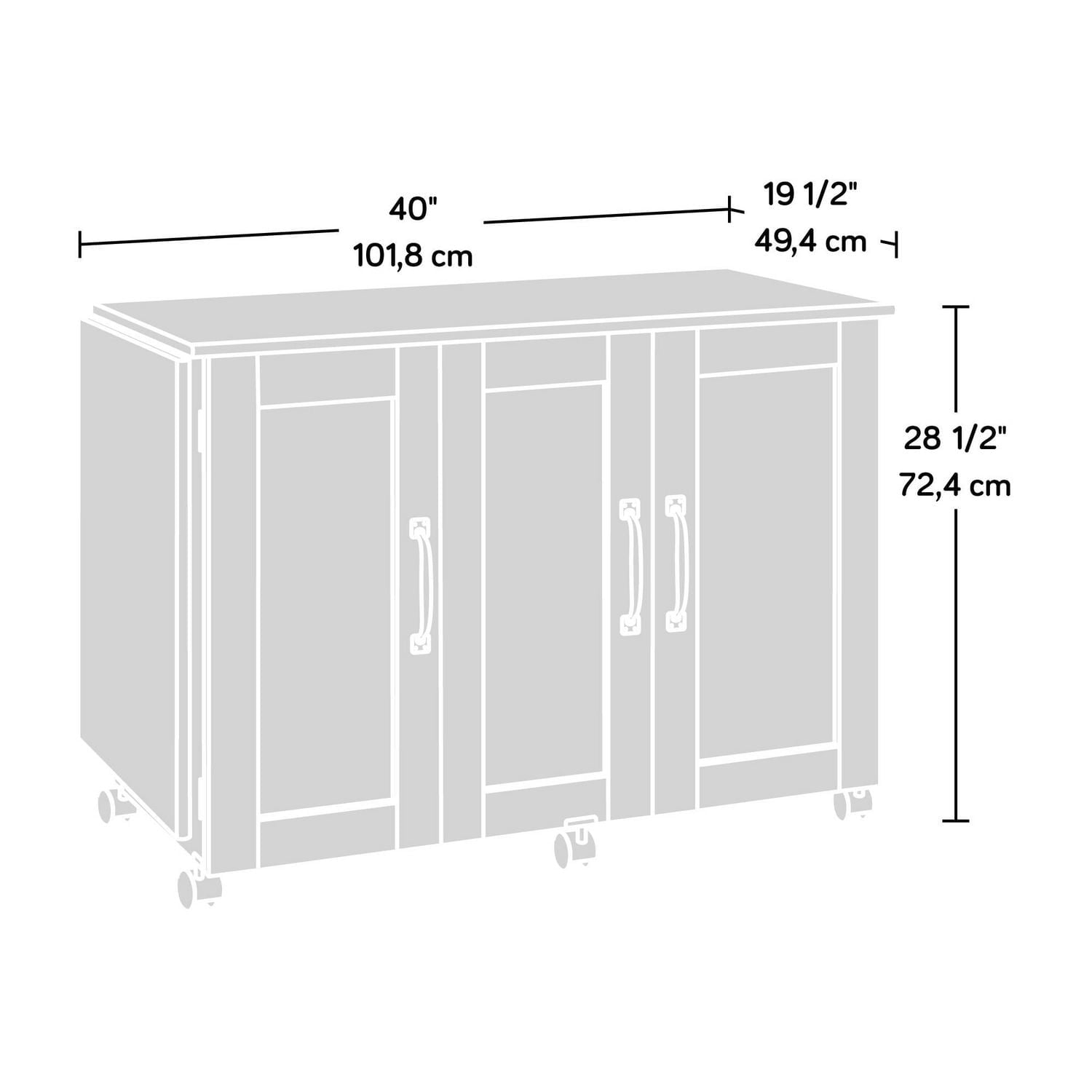 Sauder Sewing Craft Cart