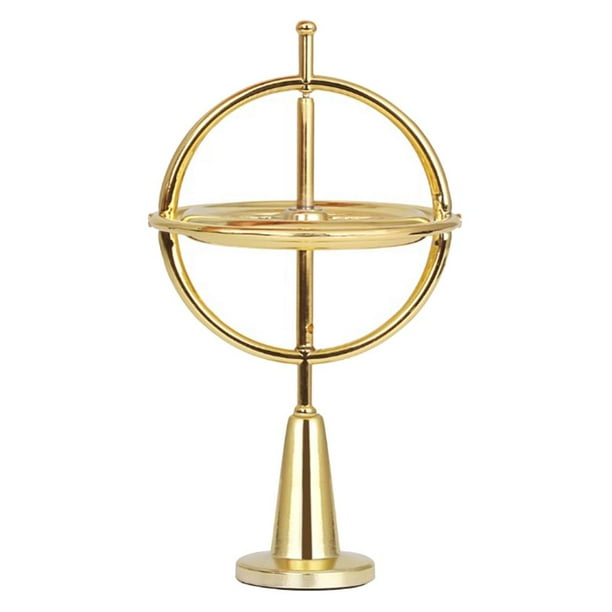 Giroscopio de precisión de dedo de metal científico Gyro Top Toy Gift dorado Zulema peonza de giroscopio