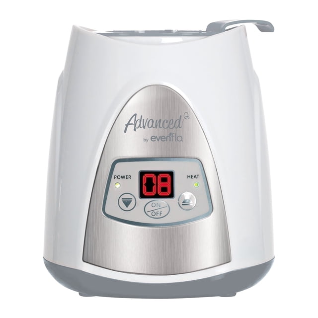 Evenflo Advanced Calentador de Biberones Digital, Sistema de Apagado Automático, Pantalla Digital con Temperatura Ajustable, Compatible con Biberones de Cuello Ancho y Estándar,