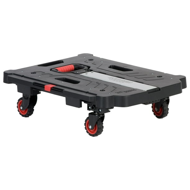 Sparco Folding Platform Truck - Tubular Handle - 660 lb Capacity - Steel, Polyvinyl Chloride (PVC) - x 24.8 Sparco Folding Platform Truck - Tubular Handle - 660 lb Capacity - Steel, Polyvinyl Chloride (PVC) - x 24.8