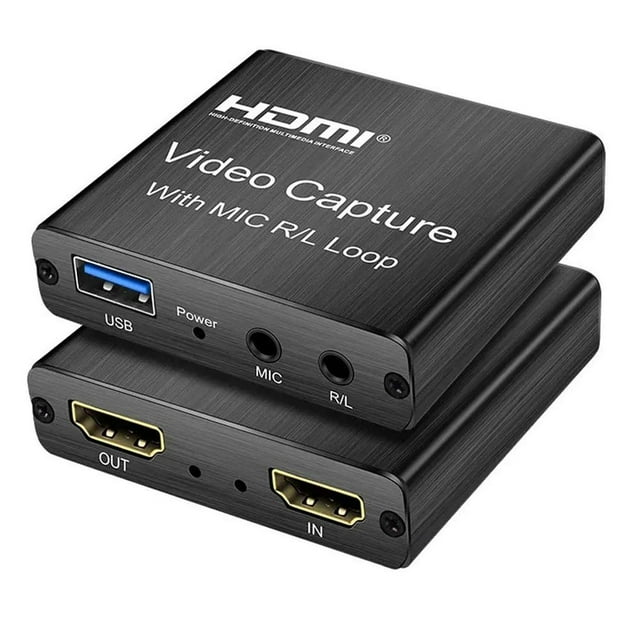 CARYWON Capturadora de Video HDMI, 4K HDMI a USB 3.0 Convertidor Video, Tarjeta de Captura de Video
