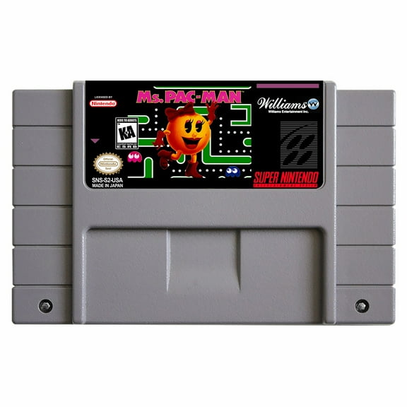 SNES Games Cartridge Ms. Pac-Man
