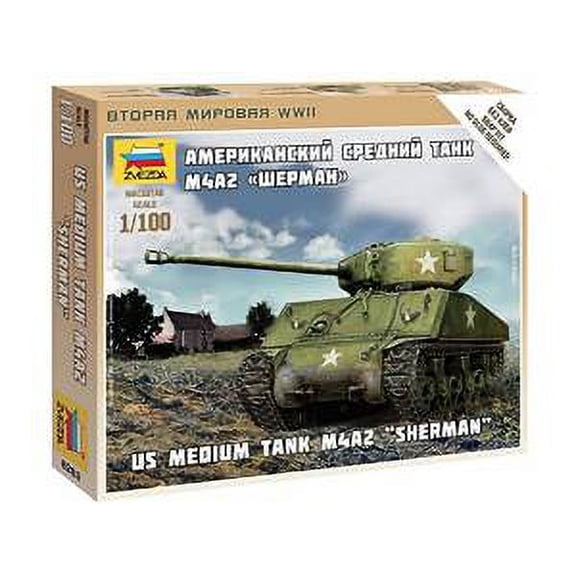 US Medium Tank M4A2"Sherman" - 1/100 Scale