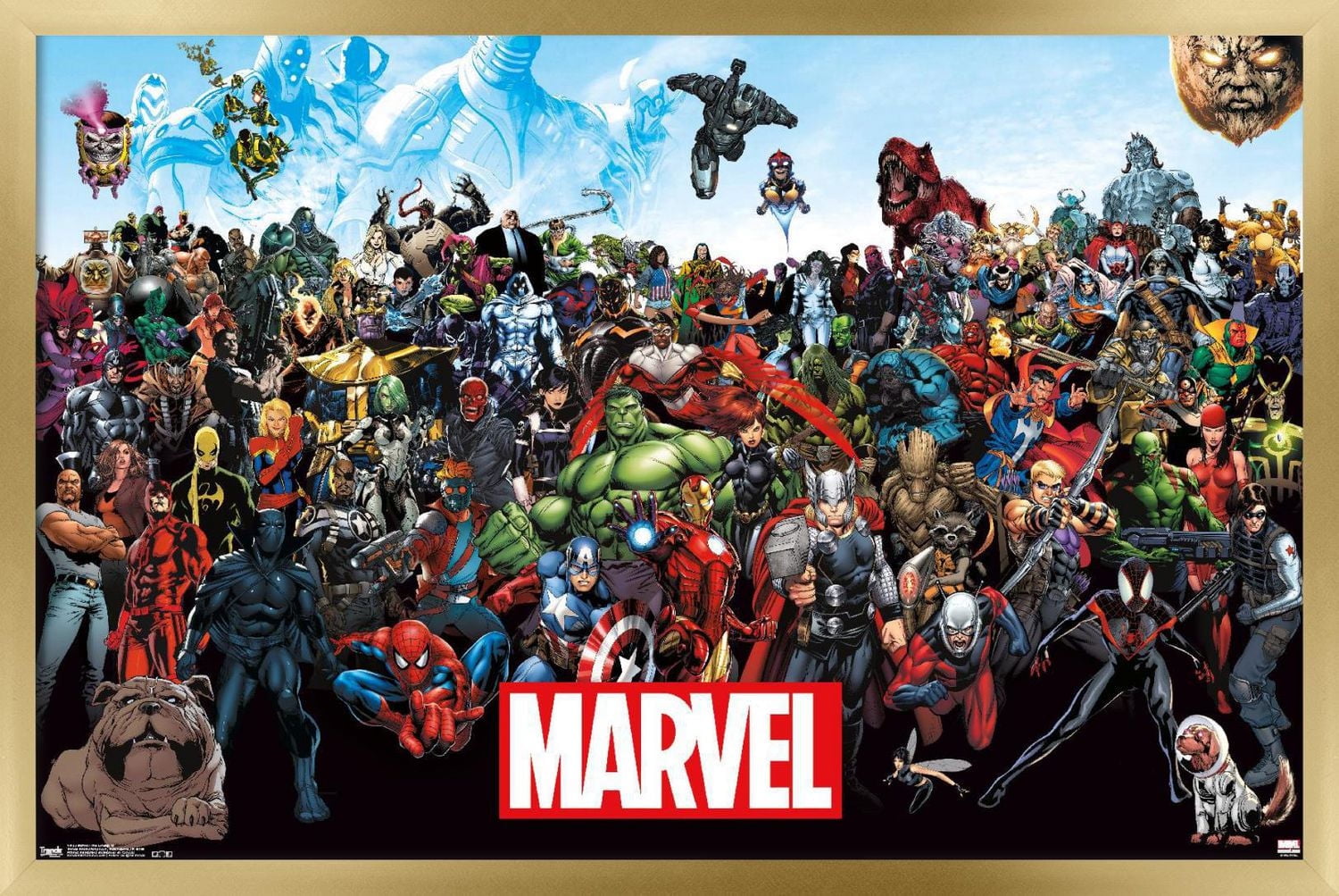 Marvel Comics - The Marvel Lineup Wall Poster, 22.375" x 34"