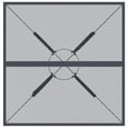 thumbnail image 2 of vidaXL Garden Table Anthracite 80x80x72.5 cm Steel Mesh, 2 of 4