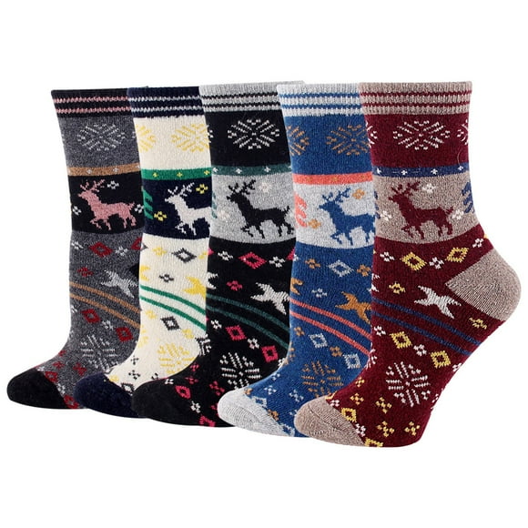 ZPYESWOW christmas stockings Diabetic Socks Stockings Christmas Sock Suit Wool Stockings Straight Plate Medium Tube Sock Combination Knee High Stockings personalized christmas stockings