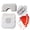 White, variant on OPALESQUE 2 in 1 Hair Trimmer with 10 Replacement Blades, Razor Comb, and Sharp Double Edge Cutting Comb (White)