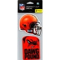 thumbnail image 1 of Cleveland Browns Autocollant Coupe Parfaite 4"x4" Lot de 2, 1 of 1