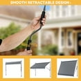 thumbnail image 2 of Uforic 118" Outdoor Manual Retractable Awning Waterproof and UV Protection, for Doors, Decks, Gray, 2 of 6