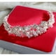 thumbnail image 2 of KAKOWELY Diadema tipo tiara para novia, con cristales, diamantes de imitación y perlas, para mujer, 2 of 4