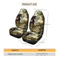 thumbnail image 7 of FOR U DESIGNS Horse Forest Pattern 2 Pcs Car Seat Covers Lightweight Automotive Front Seat Cover Comfortable Auto Seat Protector Car Accessories Fit for SUV Truck Sedan, 7 of 7