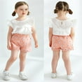 thumbnail image 4 of Younger Tree Toddler Girls Clothes Outfits Baby Girl Summer T-Shirt Shorts Set for 5T, 4 of 7