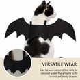 thumbnail image 4 of Halloween Pet Bat Wings Costume, Cute Cosplay Dress-Up Accessories for Cats and Puppies, Pet Bat Wing Decor with Collar for Halloween Party, 4 of 9