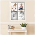 thumbnail image 2 of ArtToFrames Collage Photo Picture Frame with 4 - 11x14" Openings, Framed in White with Ivory and Black Mats (CDM-3966-588), 2 of 8