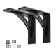 thumbnail image 3 of 2 Piezas Soportes de Metal en L Soportes de Estante de Metal Hardware Soportes de Estante Resistentes Soportes de Estante Flotantes para Cocina, 3 of 7