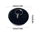 thumbnail image 3 of Kitchen And Bathroom Anti Odor Plug Hole Blocking Rubber Cover With Chain Washbasin And Bathtub Plug, 3 of 7