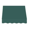 thumbnail image 2 of Awntech 4.38 Ft Dallas Retro Straight Slope Fixed Awning with Anodized Arms (52.5in x 16in x 30in), Forest, 2 of 5