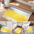 thumbnail image 5 of 2x3 Ft Entryway Area Rug, Yellow Gray Kitchen Rug Runner Washable Floor Mat, Contemporary Oil Painted Abstract Art Non Slip Indoor Door Mat Throw Carpet for Bathroom Living Room Bedroom, 5 of 8