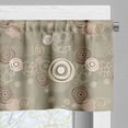 thumbnail image 5 of Ambesonne Abstract Valance & Curtain, Circles and Lines, 55"x24", Sage Green Brown Blush, 5 of 6