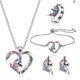 thumbnail image 3 of Eres un collar mágico para niñas, colgante de corazón de cristal, collares, joyas, regalos para niñas, hijas, nietas, 3 of 3