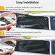 thumbnail image 3 of Parasol universal para ventanas traseras de coche: 2 protectores universales para ventanas laterales traseras de coche, SUV, protegen a niños y mascotas de los rayos UV | Negro resistente al calor (L), 3 of 5