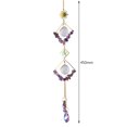 thumbnail image 4 of Prismas de luz de diamante coloridos resistentes para decoración de ventanas de jardín en casa (tetragón morado), 4 of 4