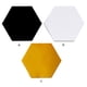 thumbnail image 4 of Kearding 15 piezas espejo pegatinas de pared único exquisito interior Hexagonal hogar adorno habitaciones decoraciones espejos decoraciones paredes Decoración del hogar Dorado 15 Stück Kearding HA047854-03B, 4 of 6