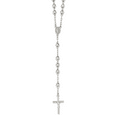 thumbnail image 1 of 925 Sterling Silver Rosary Necklace Pendant Charm Religious, 1 of 7