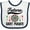 White and Navy, variant on Inktastic Future Dart Player Game Boys or Girls Baby Bib
