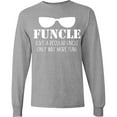 thumbnail image 3 of Inktastic Funcle Like a Regular Uncle Only Way More Fun Long Sleeve T-Shirt, 3 of 5