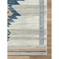 thumbnail image 2 of Abani Porto Tribal Rectangle Southwestern Tribal Print Blue and Orange Area Rug 3' x 5' 3' x 5', 2 of 5