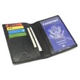 thumbnail image 5 of Airtag Passport Holder, Genuine Leather Travel Wallet with Airtag Slot, Passport Cover Case for Men & Women, Airport Travel Essentials Passport Black, 5 of 6