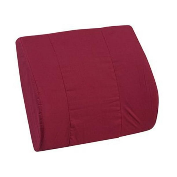 DMI Memory Foam Lumbar Cushion, Burgundy, 14" x 13"