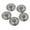 Blue, variant on 5pcs Vintage Rivets Screw Back Buttons Leather Craft Embellishments - Green, as Red