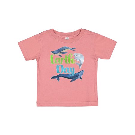 

Inktastic Earth Day with Cute Blue Whales Gift Baby Boy or Baby Girl T-Shirt