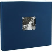Making Memories Linen 12X12 Postbound Album w/ Window, Blue