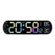 thumbnail image 1 of Reloj despertador digital Reloj LED Calendario Hora, Reloj de pared Pantalla grande Brillo ajustable para sala de estar Gimnasio Mesita de noche, 1 of 9