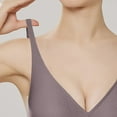thumbnail image 5 of Sous-vêtements à Rayures Douces en Gelée Sans Marque pour Femmes Sans Anneau Bretelles Doubles Fixes Quatre Boucles Rassemblées pour Collecter par Pass Anti-Affaissement, 5 of 5