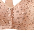 thumbnail image 4 of Gytharion Women's Front Closure Plus Size Bras Wireless Adjustable Bras Printed Comfortable Everyday Bras,36B/C-46B/C, 4 of 4