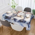 thumbnail image 5 of YAZAOO Square Tablecloth Christmas White Unicorns Pattern Tableclothes, 5 of 9