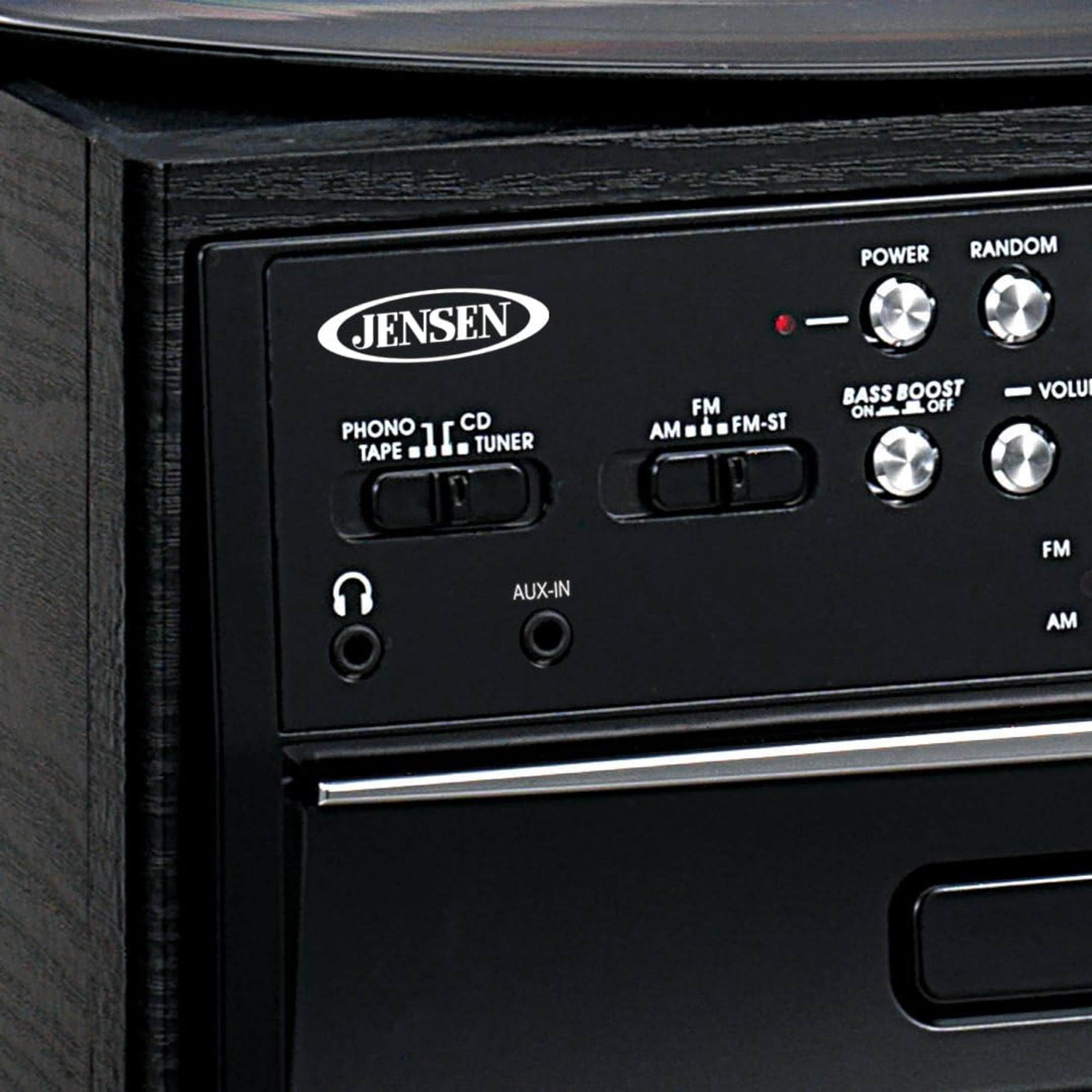 Jensen JTA475 3-Speed Stereo Turntable With Cd System, Cassette, And Am/Fm Stereo Radio