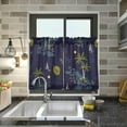 thumbnail image 7 of Palm Tree Kitchen Curtains 2 Panels UV Protected Tier Curtains, Half Window Curtains Kitchen Tiers for Guest Room Bathroom Sink Laundry Room Basement,24"x27", 7 of 7