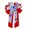 multicolor-1G, variant on Red White Blue Patriotic Hair Scrunchy 9x6 Inch Soft Fabric Ponytail Holder for 4th of July Independence Day Women Girls Holiday Party Accessories Housewarming Gifts