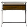 thumbnail image 2 of Safavieh Couture Caelan Contemporary Mdf and Veneer End Table, Dark Brown, 2 of 9