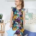 thumbnail image 4 of Vsdgher Robe Rétro Panthère pour Filles Chemises de Nuit Manches Courtes à Volants Robe de Nuit Vêtements de Nuit Pyjamas pour Fête Pyjama-Petit, 4 of 6