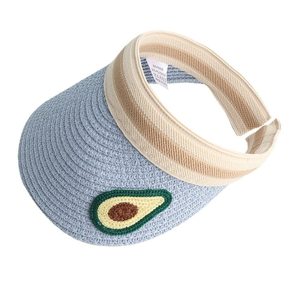 50-54cm hat circumference sunscreen straw hat female summer cute fruit empty top hat sun hat children's styletype:style1;