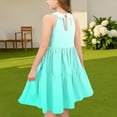 thumbnail image 4 of Robes d'Été Décontractées Robe d'Été Décontractée Filles Col Rond Sans Manches Robe Patchwork Robe Ludique Confortable Robe d'Été Décontractée Robes d'Été Mignonnes Robes d'Été Filles Robes d'Été, 4 of 6