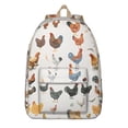 thumbnail image 1 of Cute Cartoon Eggs and Chickens School Backpack – Durable Oxford Material Travel Backpack with Large Capacity and Anti-theft Multifunctional Features for Daily Commuting, Outdoor Activities, and Travel, 1 of 5